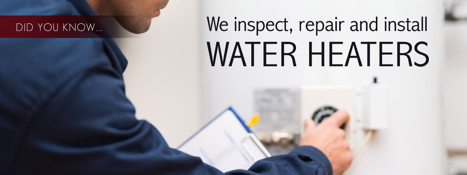 water heater installation repair inspection